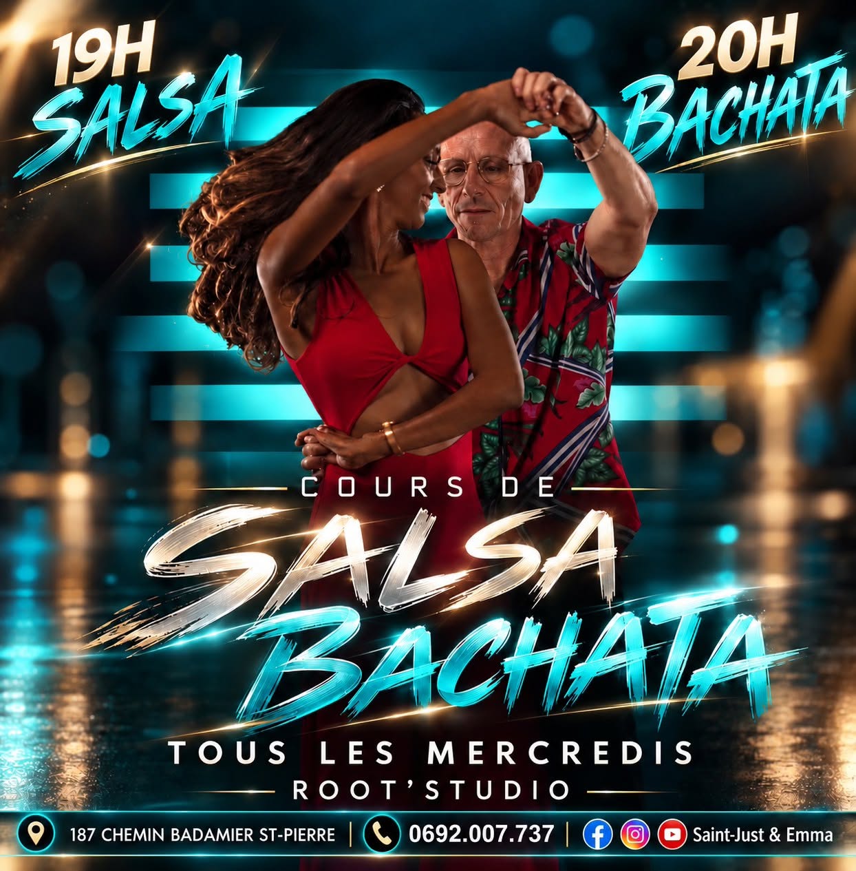 Les Mercredis Bachata & Salsa - au Root'Studio à St-Pierre