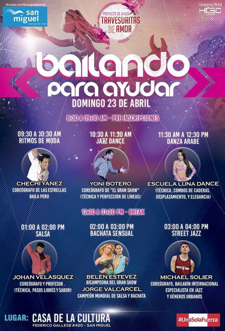 Bailando Para Ayudar Domingo 23 de Abril