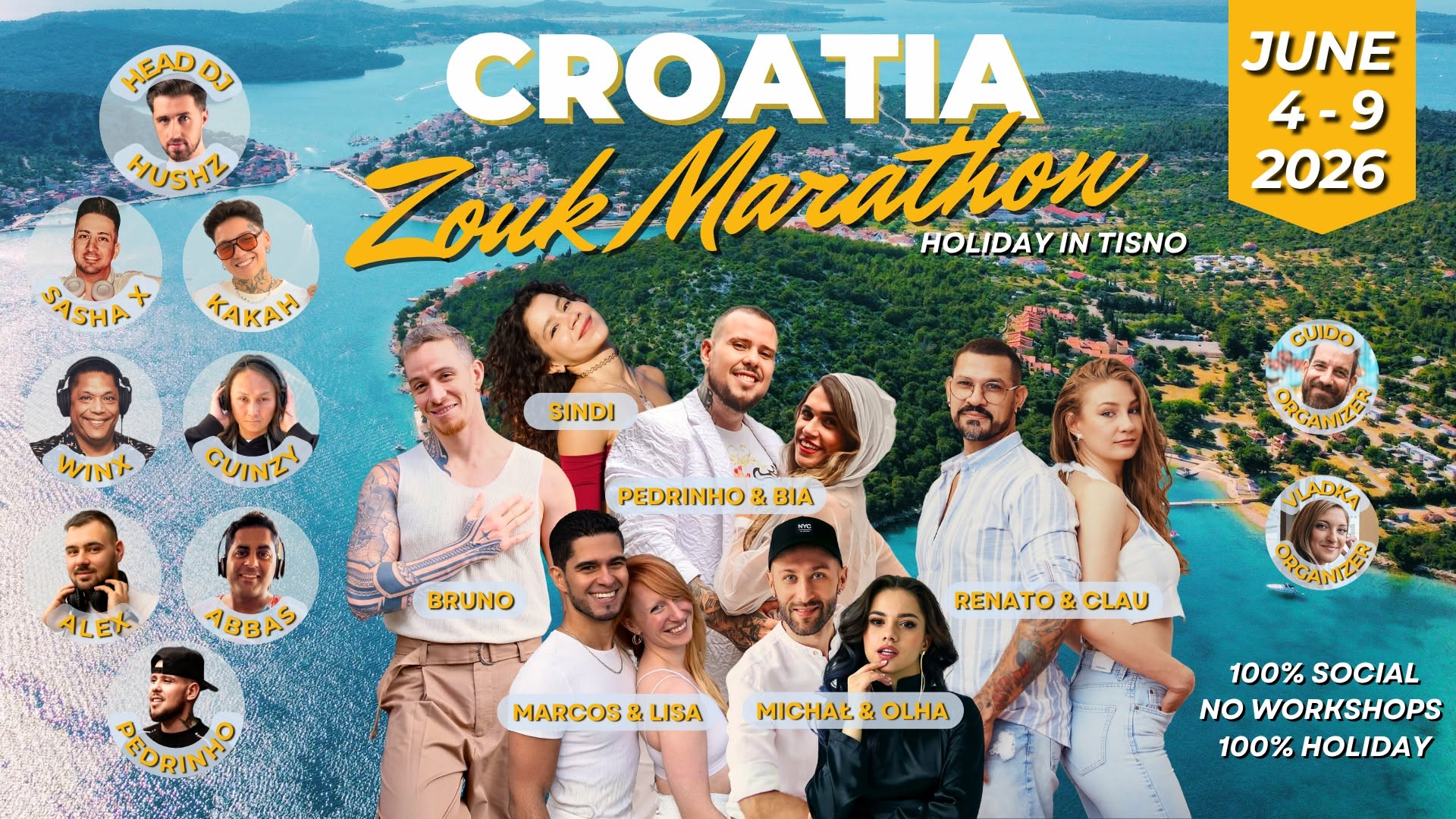 CROATIA ZOUK MARATHON 2026 - dancing with the stars (3rd ed.) 4-9 June 2026