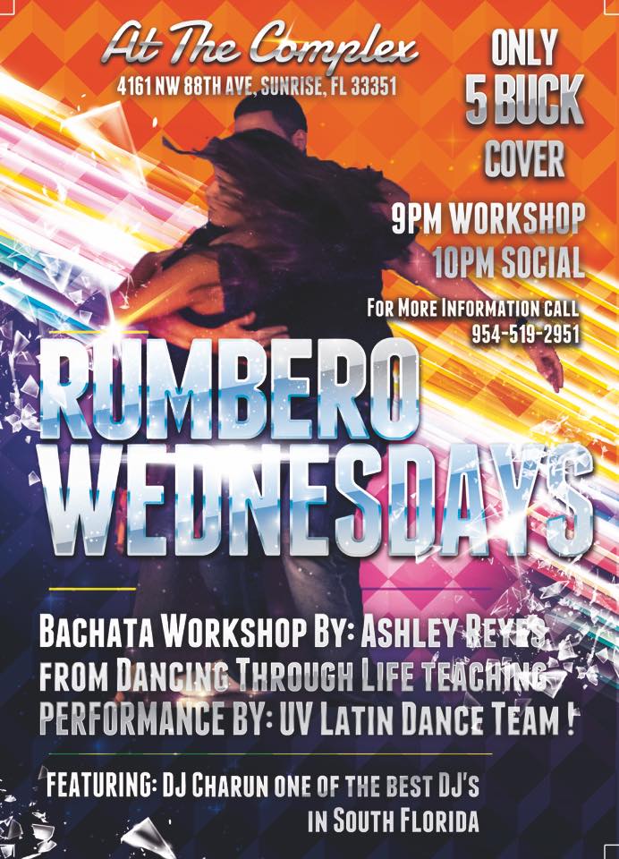 Rumbero Wednesdays at The Complex Featuring UV Latin Dance & Ashley Reyes