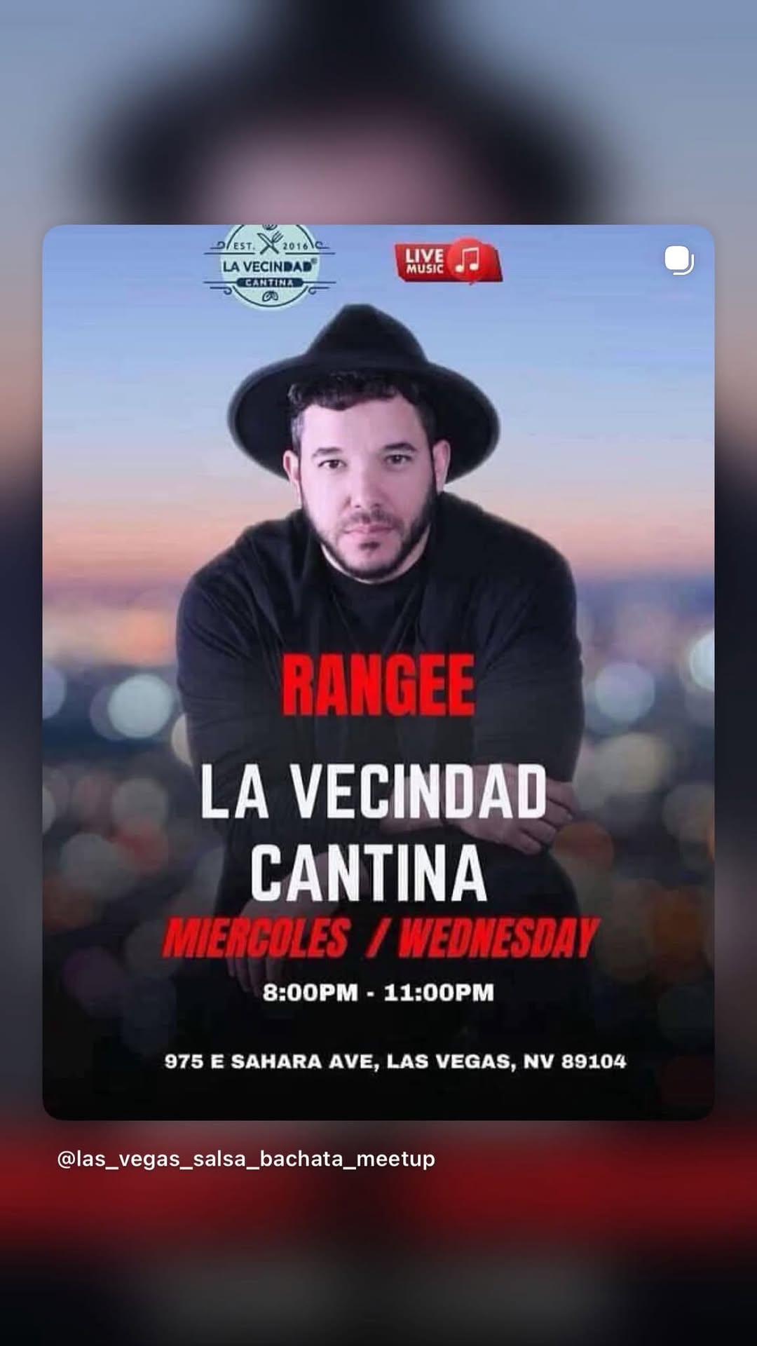 SALSA BACHATA NIGHT AT LA VECINDAD CANTINA “RANGEE EL DON” LIVE! On stage 01.07.26 - WWW LVNSBM COM