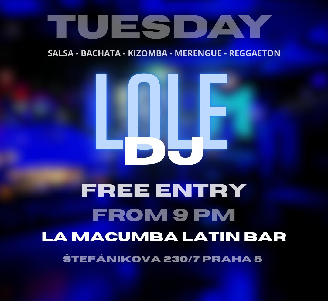 🔥🎶💃 Tuesday Latin Night Free entry DJ Lole