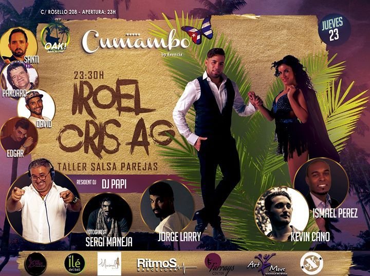 Iroel & Cris AG- Taller Salsa. Con Kevin, Isma & Jorge Larry.