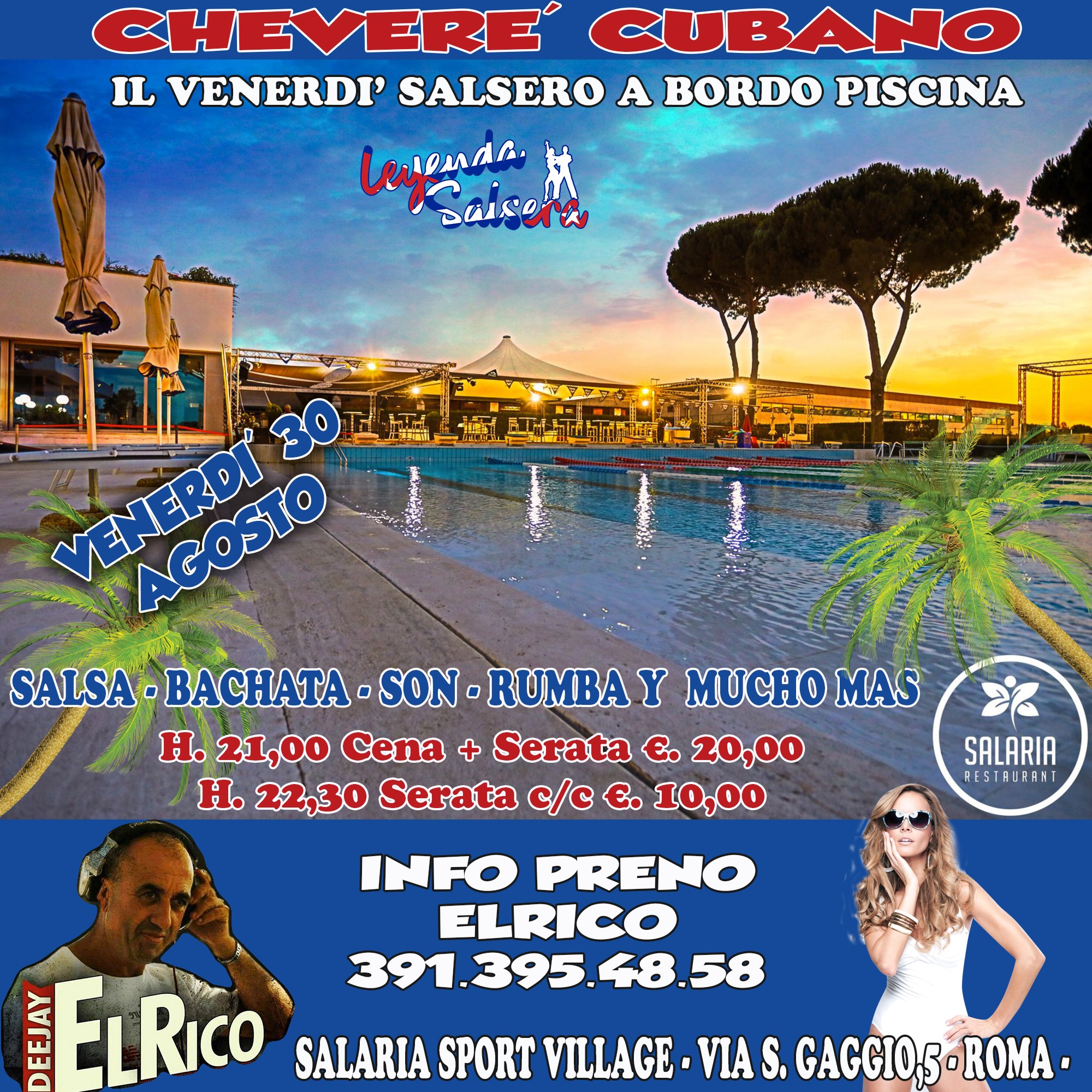 30 agosto - il venerdi' a bordo piscina che piace