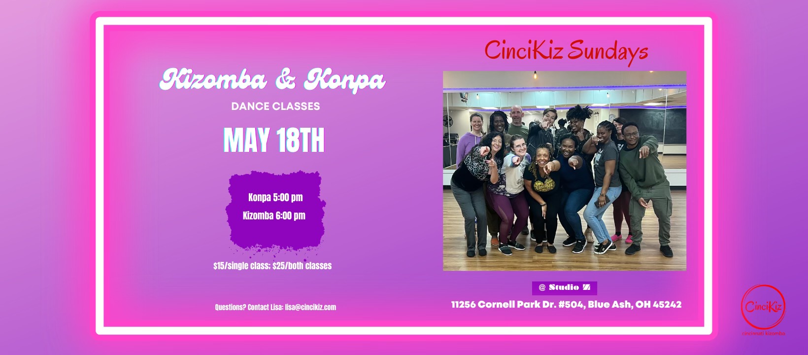 Kizomba Classes - CinciKiz Sundays