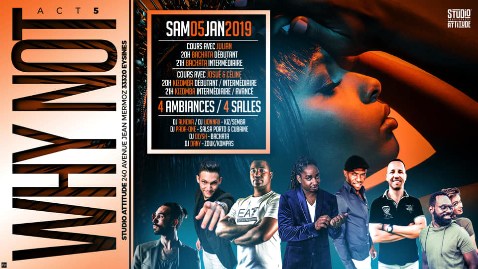Soirée WHY NOT Samedi 5 janvier 4 salles 4 ambiances