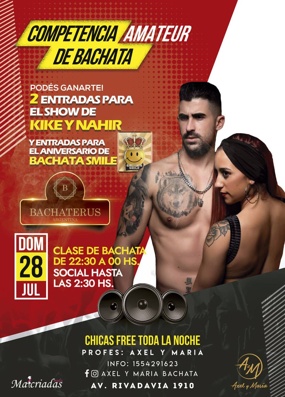 Competencia amateur Kike y Nahir bachaterus