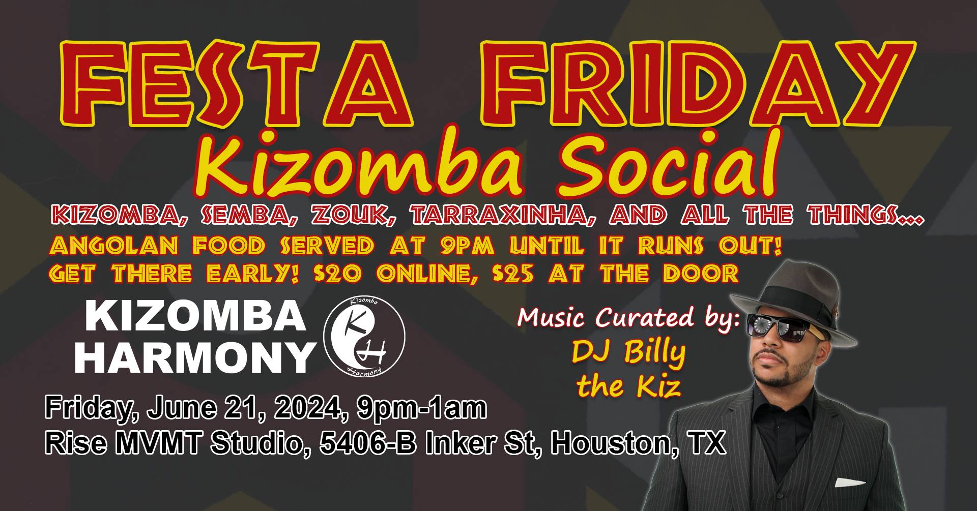 Kizomba Harmony Festa Friday Social June 2024