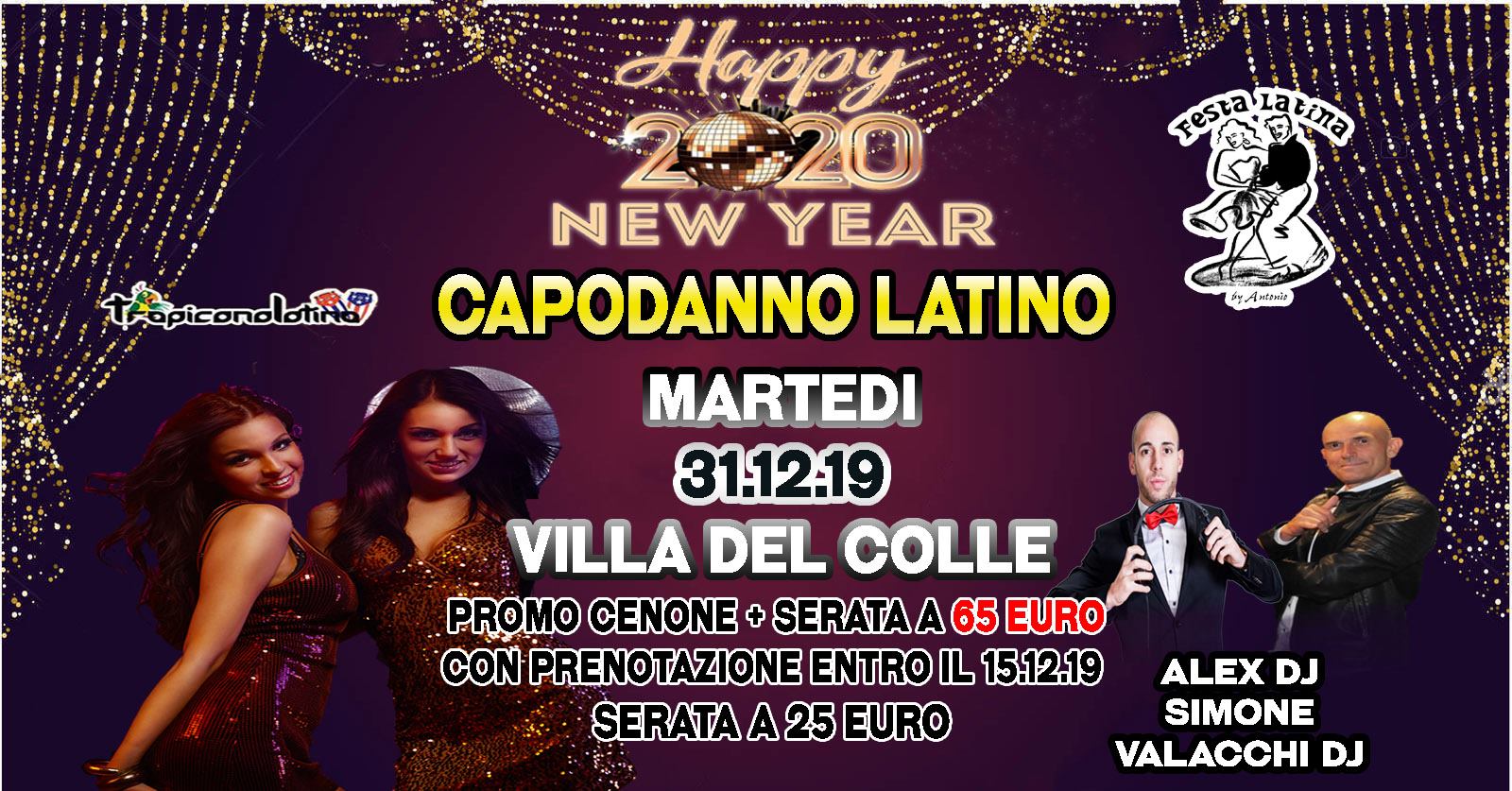Capodanno Latino 2020 Villa del Colle