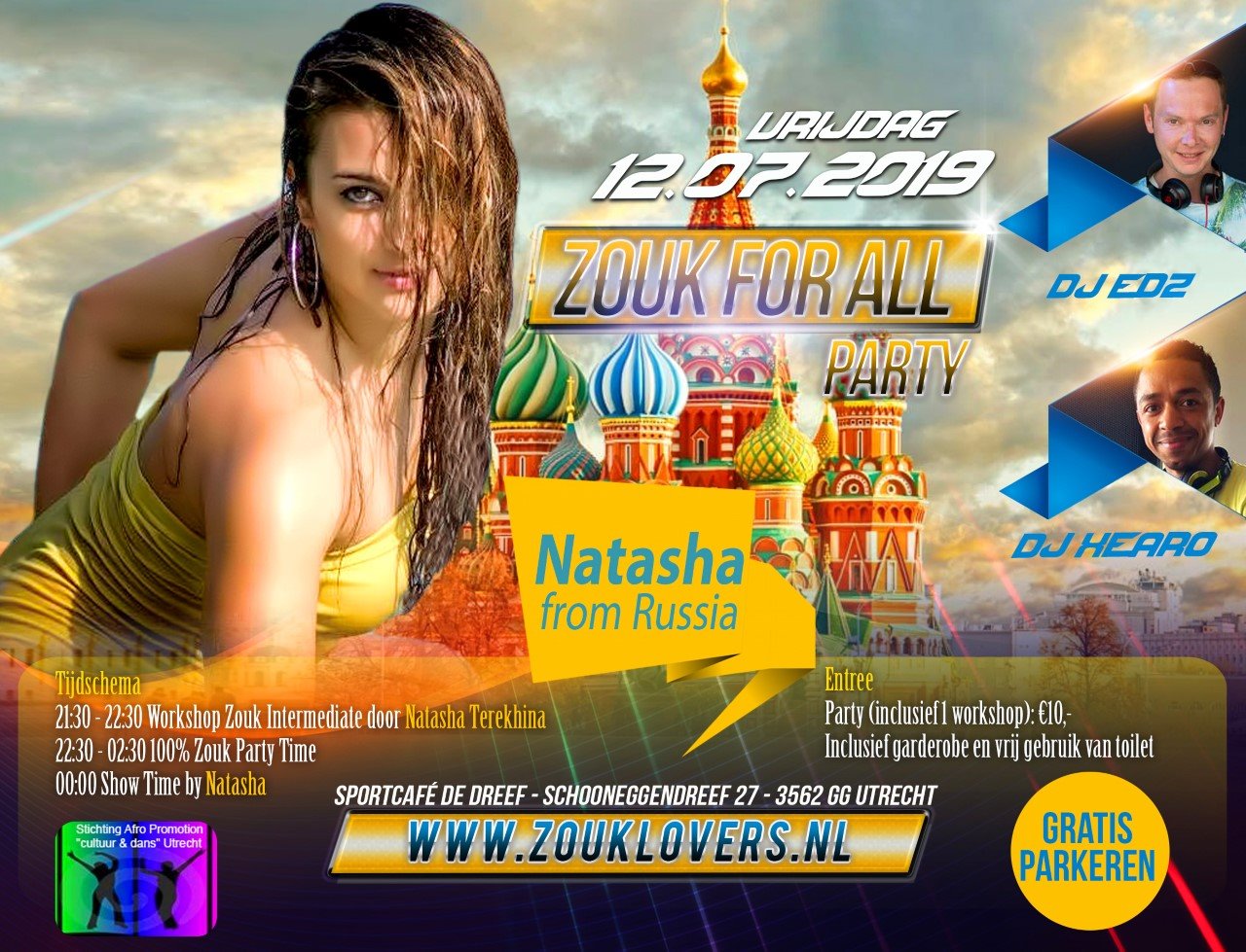 12 7: Zouk for all Party (Utrecht) with Natasha Terekhina