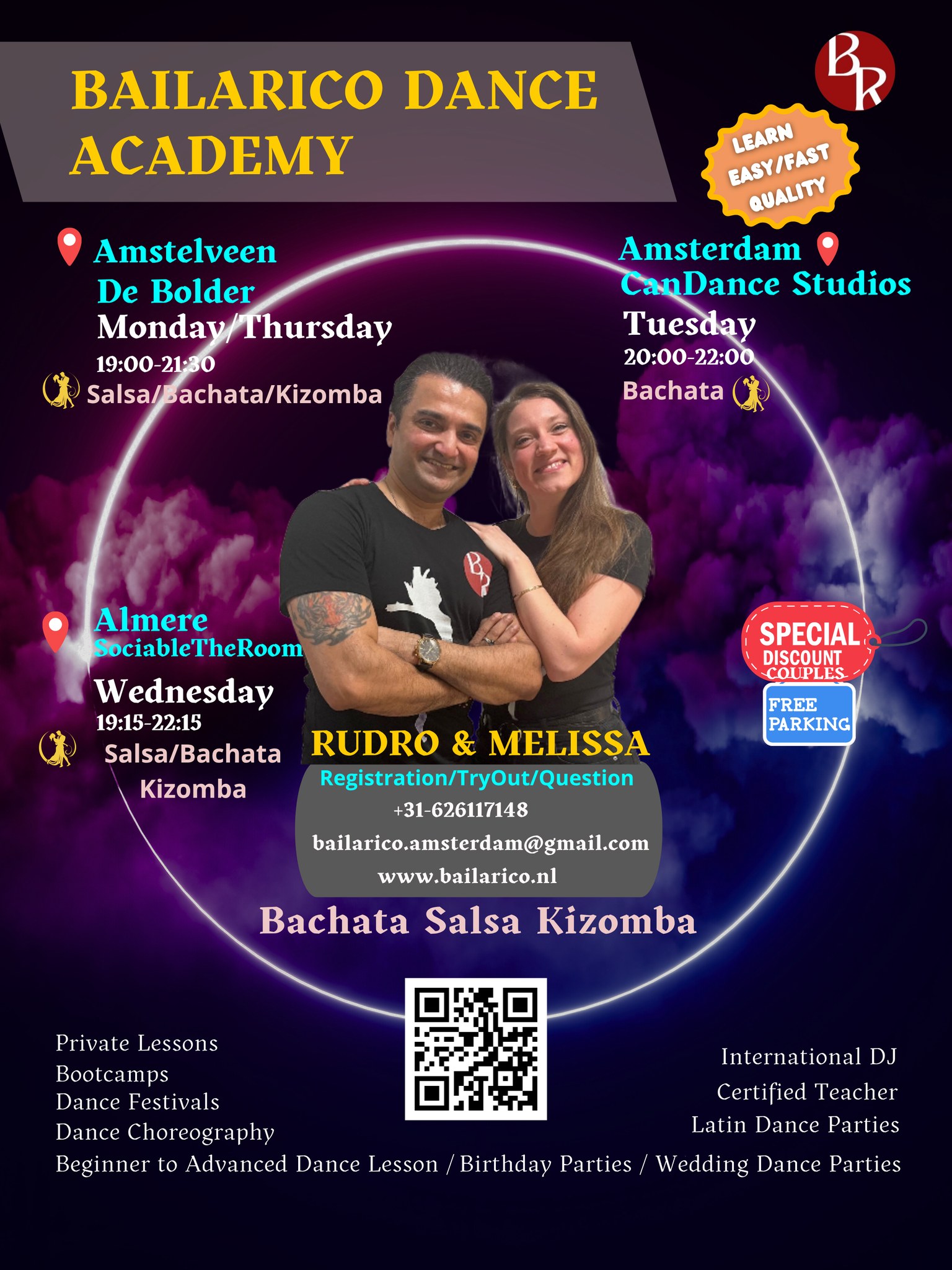 Salsa Bachata Kizomba -TryOut (Almere)
