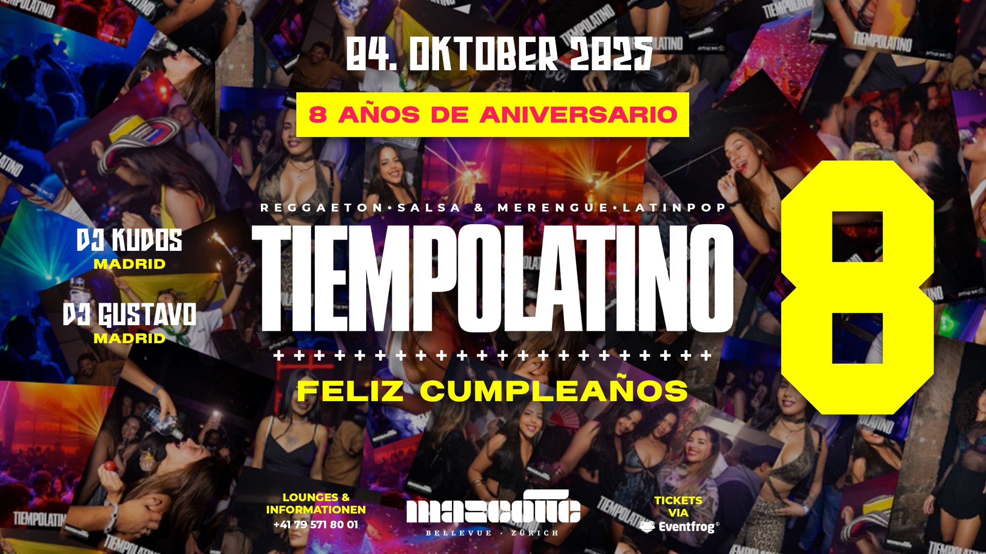 8 AÑOS TIEMPOLATINO • MASCOTTE