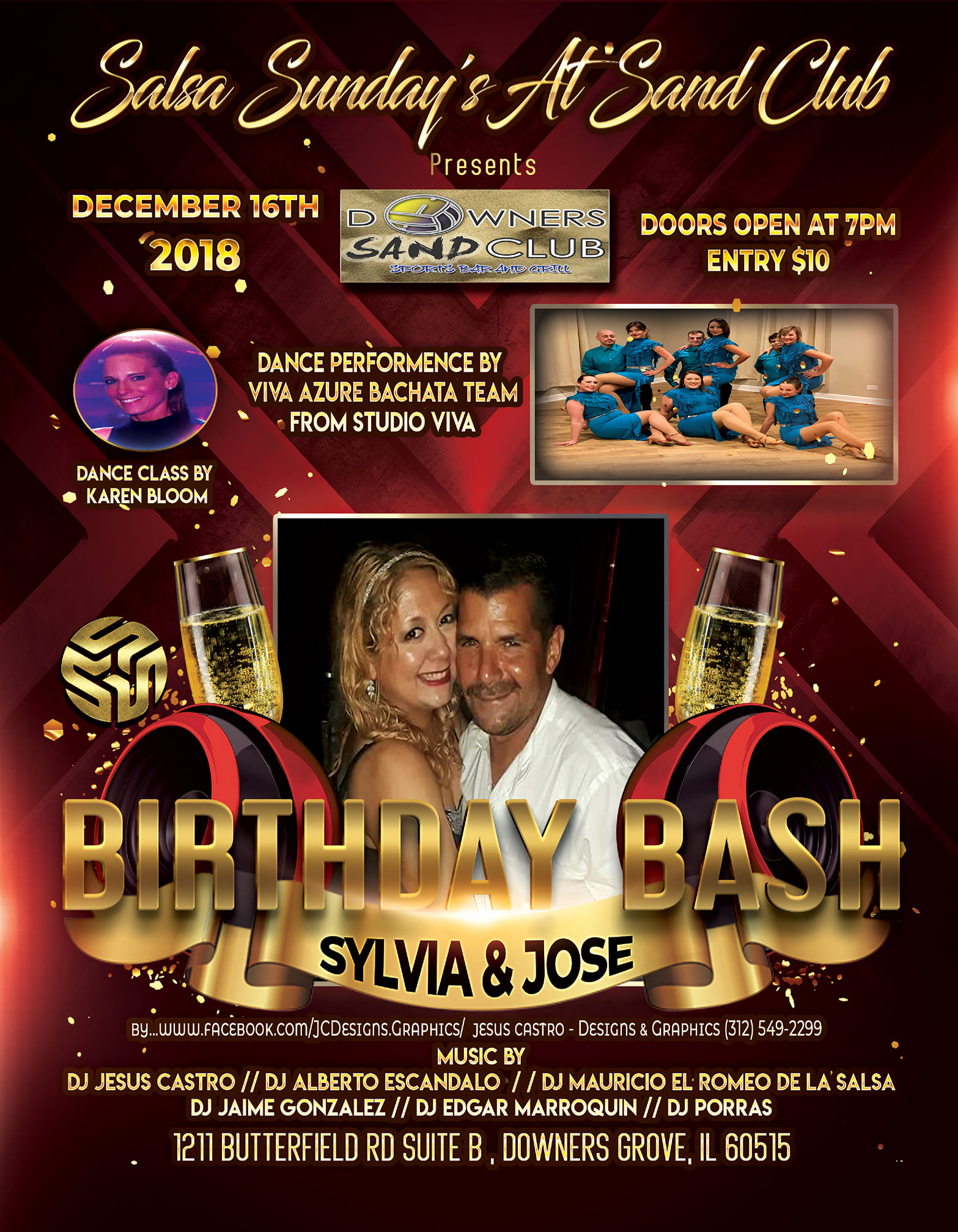 Salsa Sunday's At Sand club Jose & Sylvia Birthday