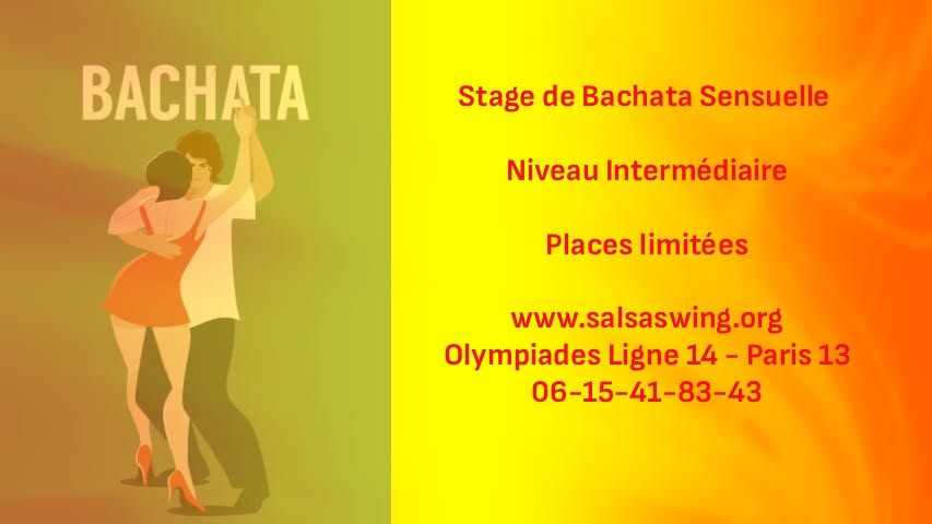 Stage de Bachata Intermédiaire - Paris 13