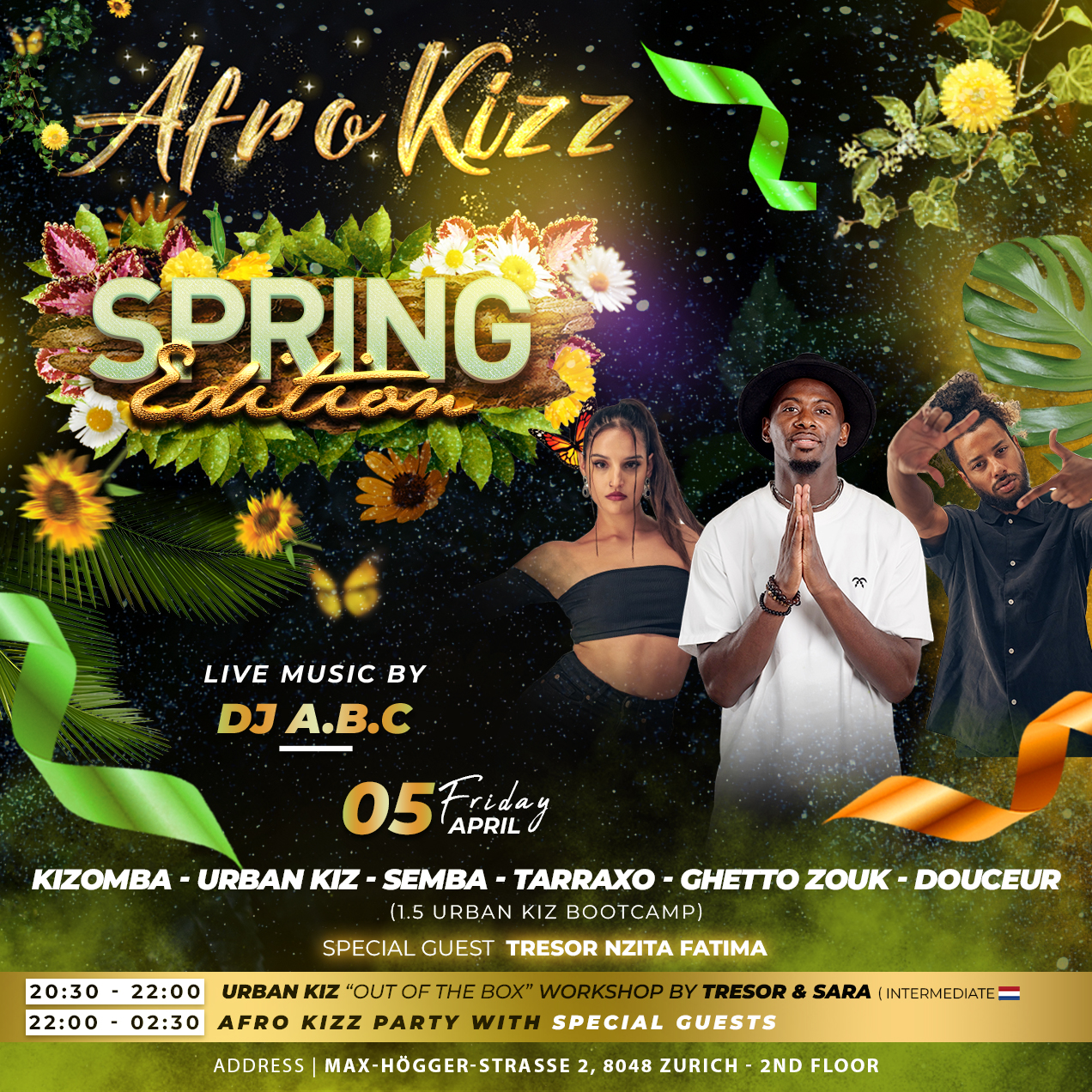 AFRO KIZZ "SPRING EDITION" 1,5 URBAN KIZ BOOTCAMP WITH TRESOR
