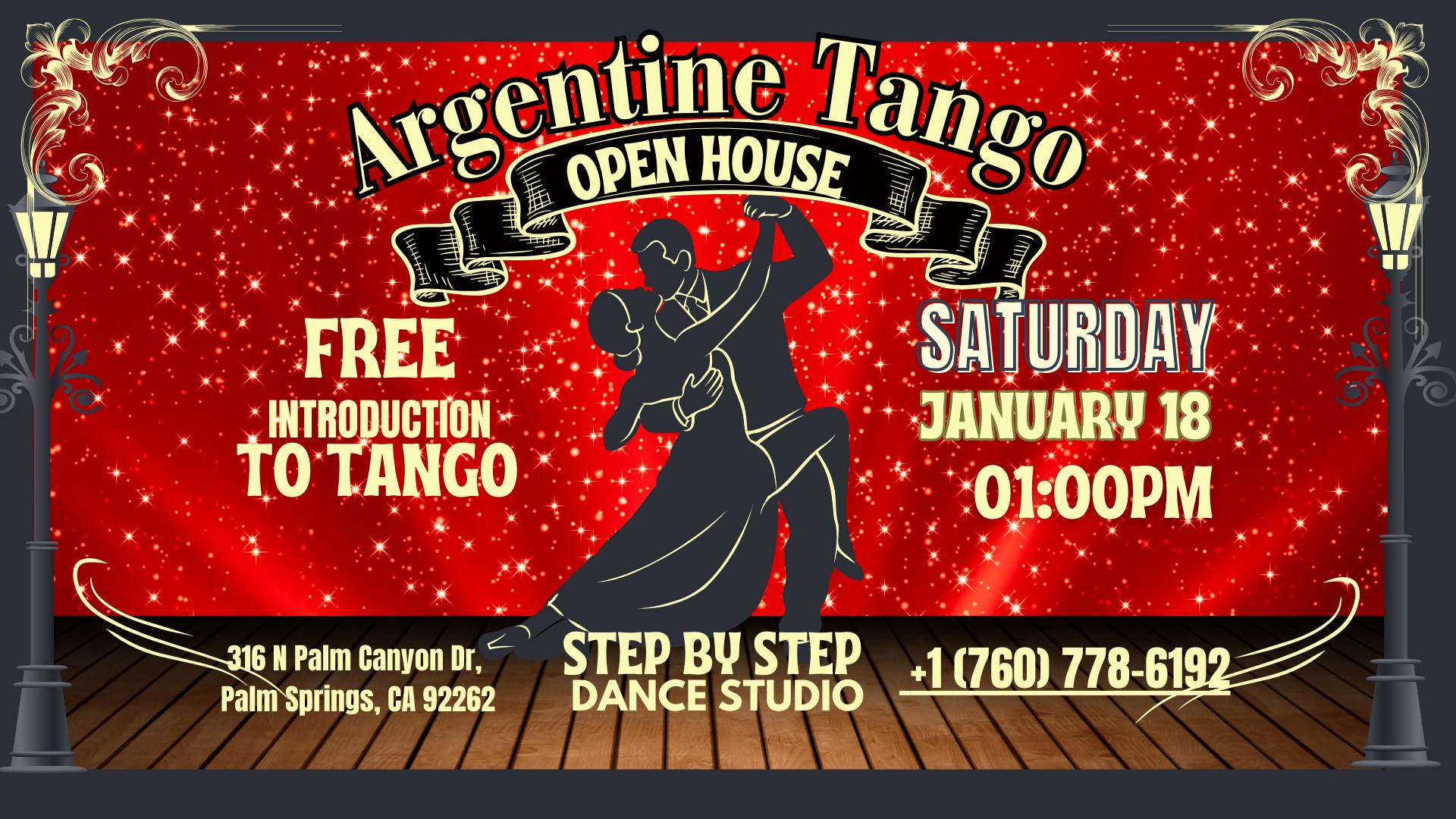 FREE Introduction to Argentine Tango. OPEN HOUSE