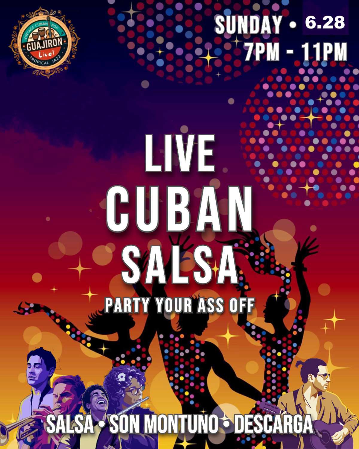 LIVE CUBAN SALSA PARTY (no cover charge)