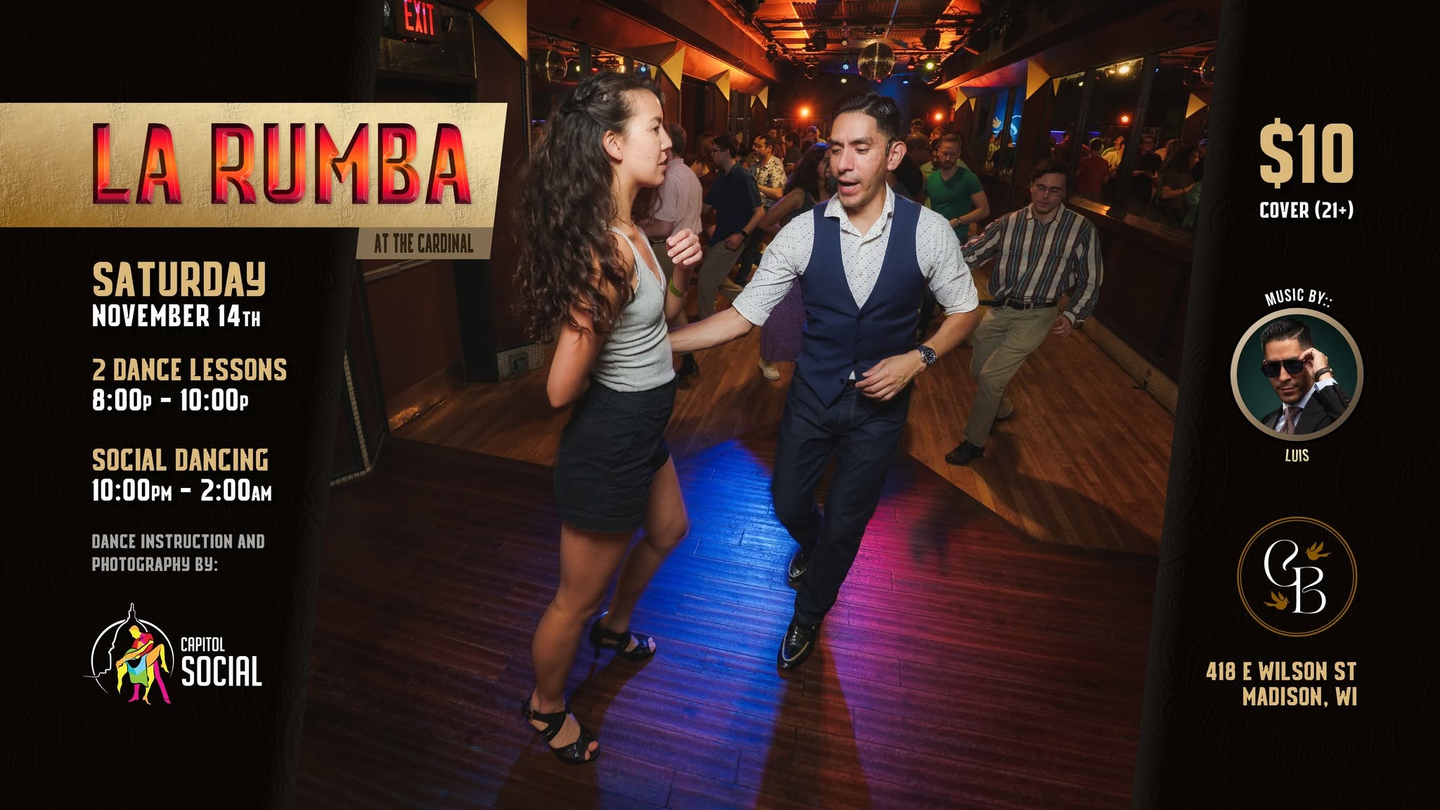 LA RUMBA at The Cardinal (SATURDAY 11 14 26)
