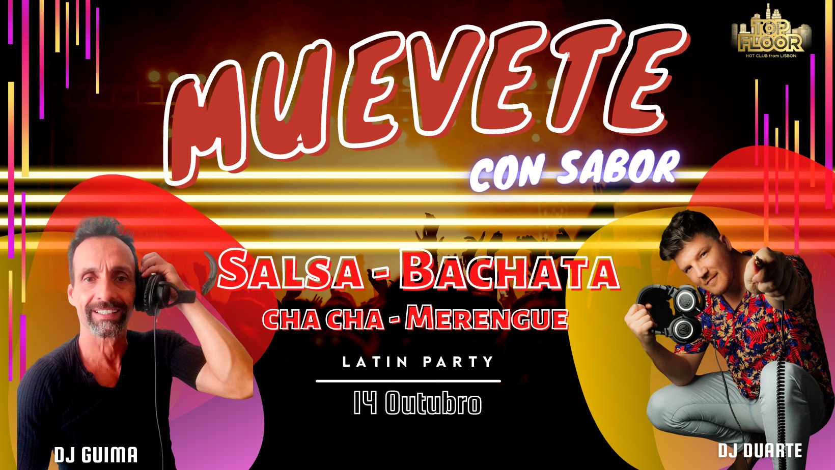 Muevete Con Sabor - 14 Outubro no Top Floor