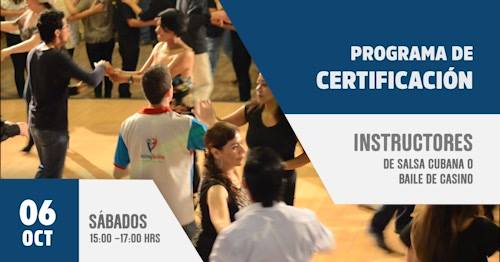 Certificación de Instructores de Salsa Cubana o Baile de Casino