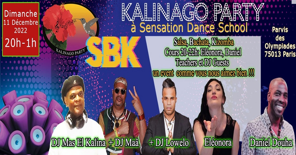 KALINAGO PARTY SBK à SENSATION DANCE SCHOOL
