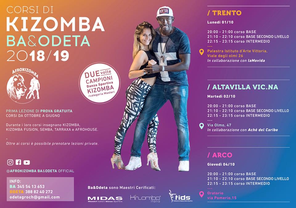 CORSI di KIZOMBA con BA e ODETA