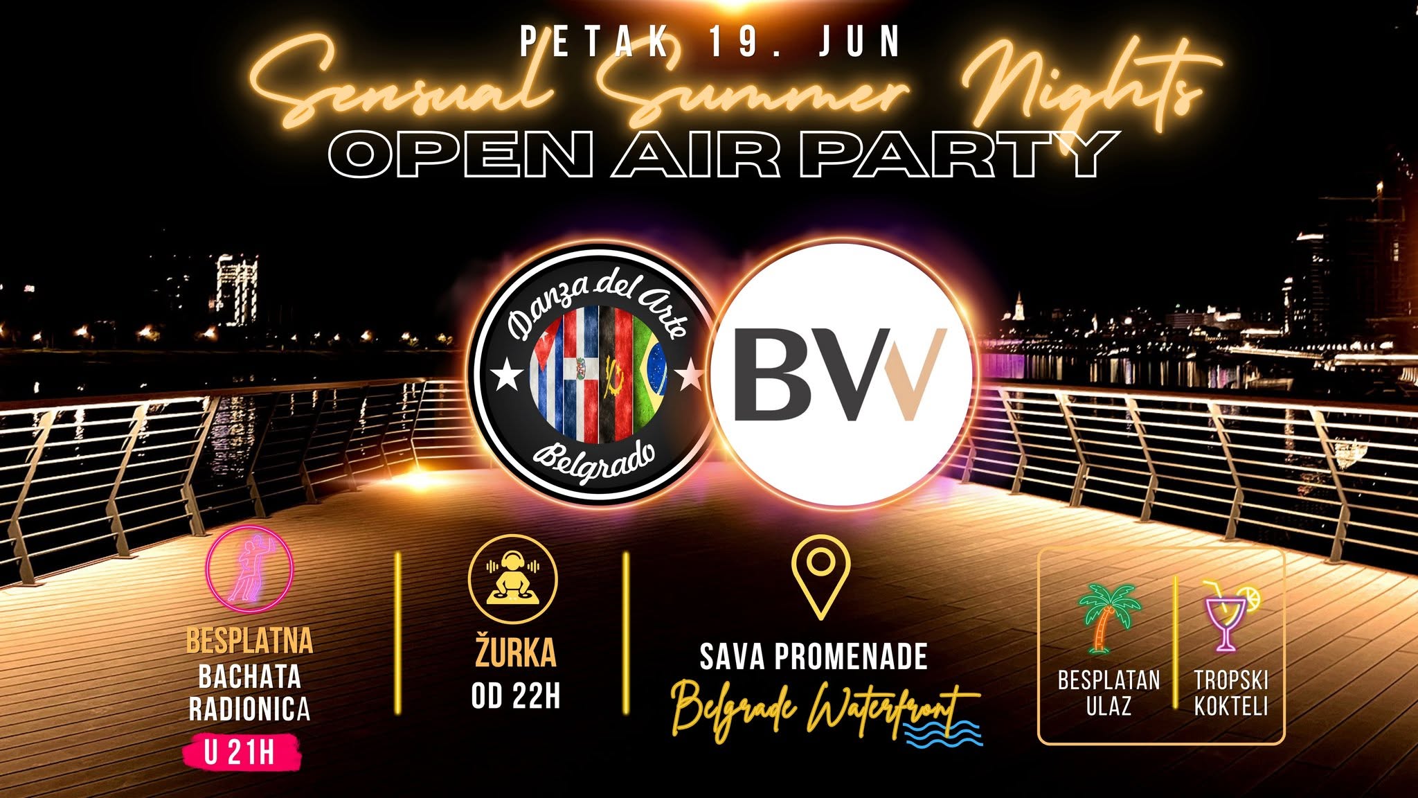 🕺 Sensual Summer Nights - An Open-Air Dance Party 📍 Belgrade Waterfront 🌊