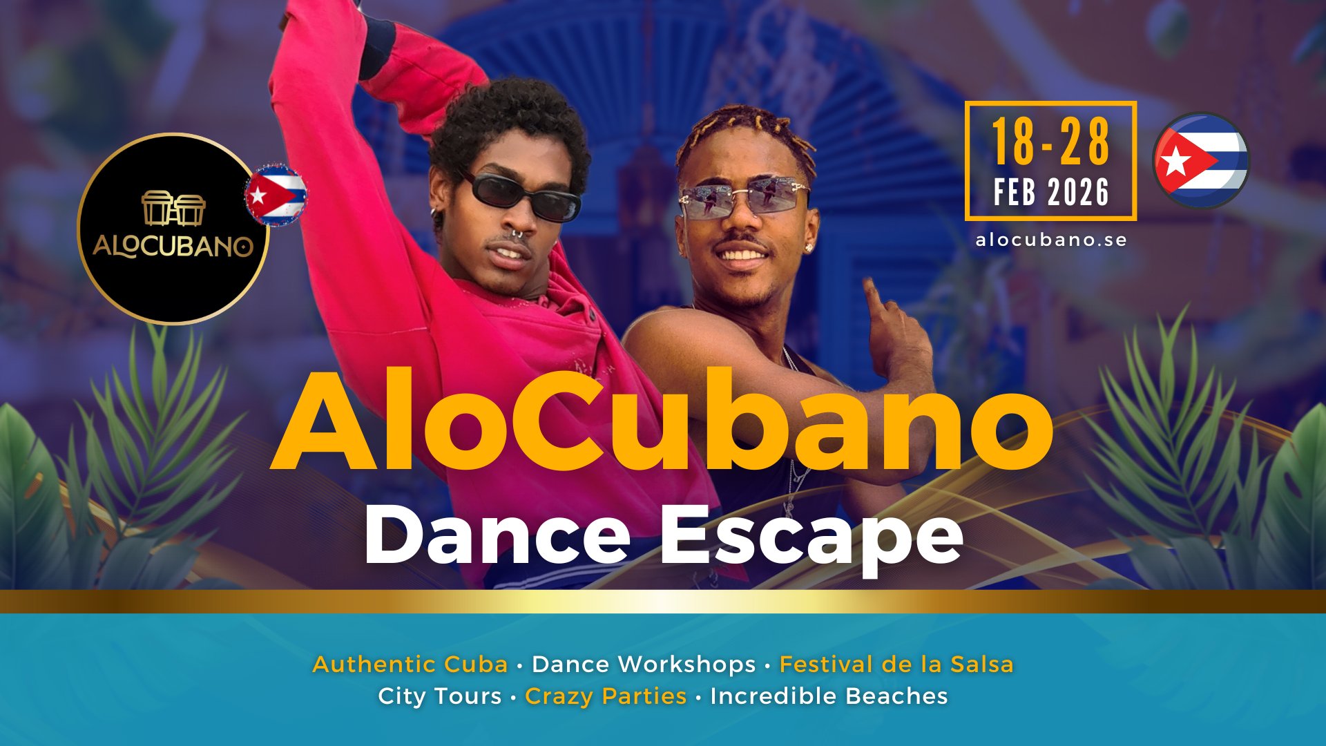 AloCubano Dance Escape 2026 Salsa in Havana • Trinidad • Viñales