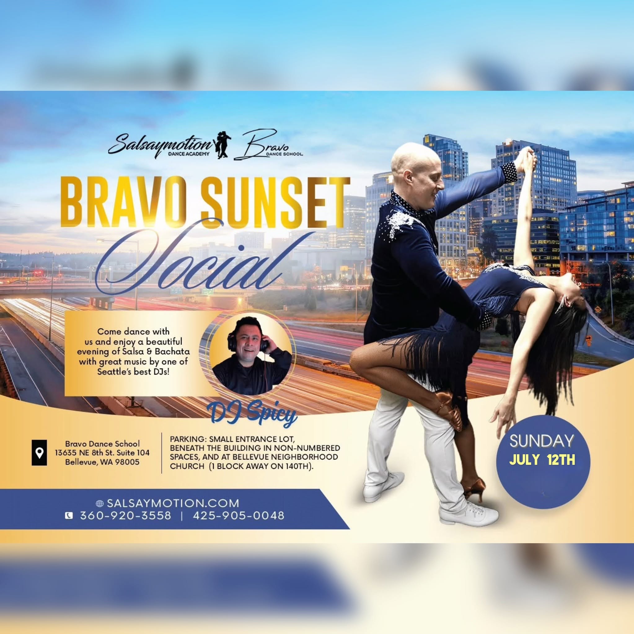 Bravo Sunset Salsa Bachata Social π DJ Spicy