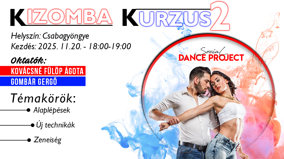 8 alkalmas kizomba kurzus 2!! - Békéscsaba