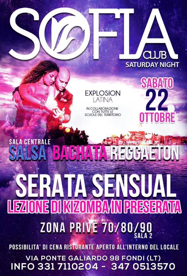 SABATO SALSERO AL SOFIA by EXPLOSION LATINA