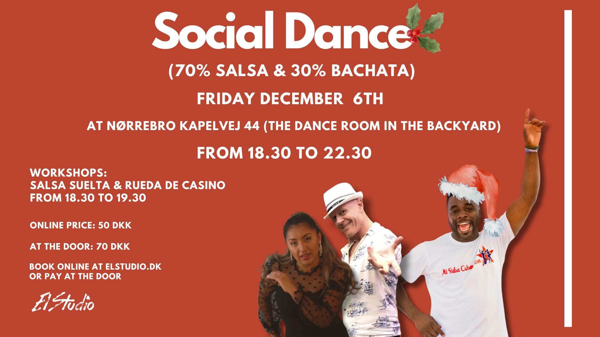 Social Christmas Dance with ElStudio Friday December 6th (open for everybody)
