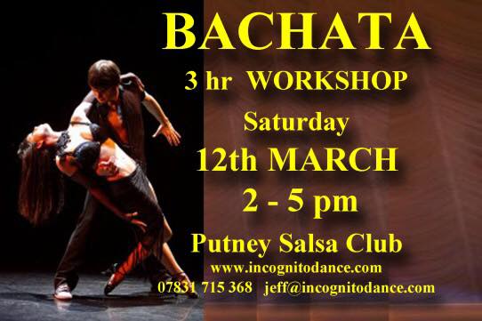 3 hour BACHATA WORKSHOP