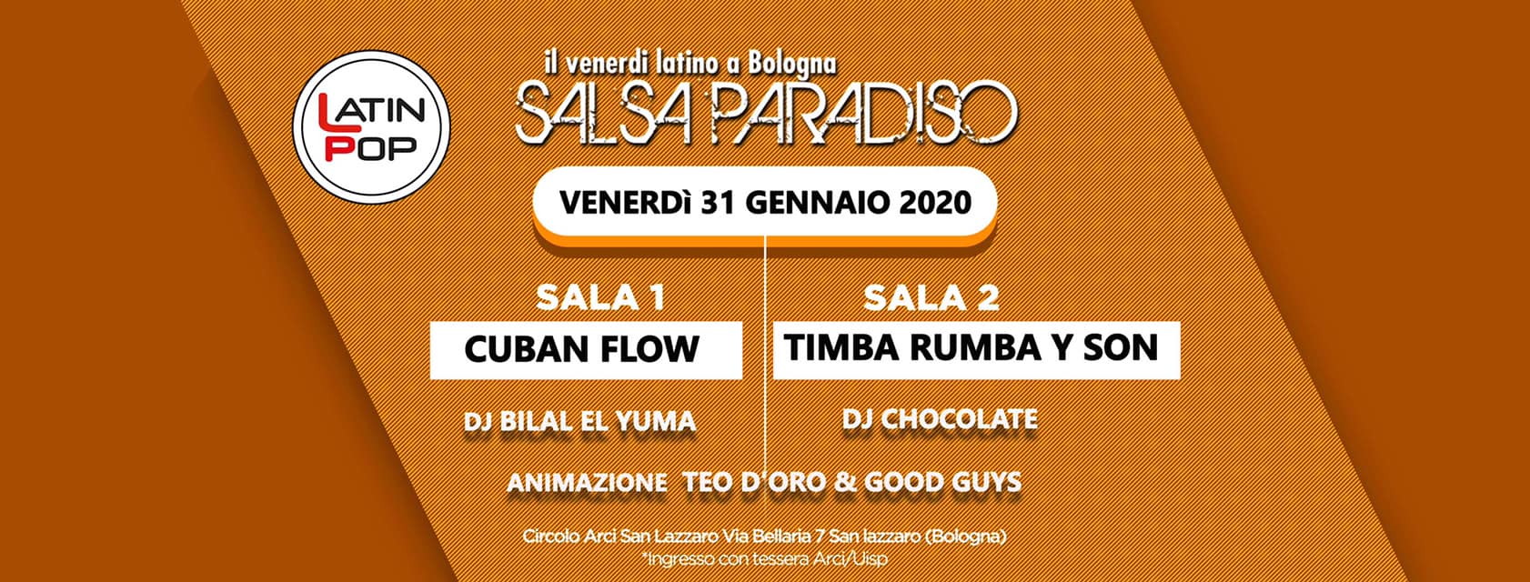 SALSA PARADISO 31 gennaio