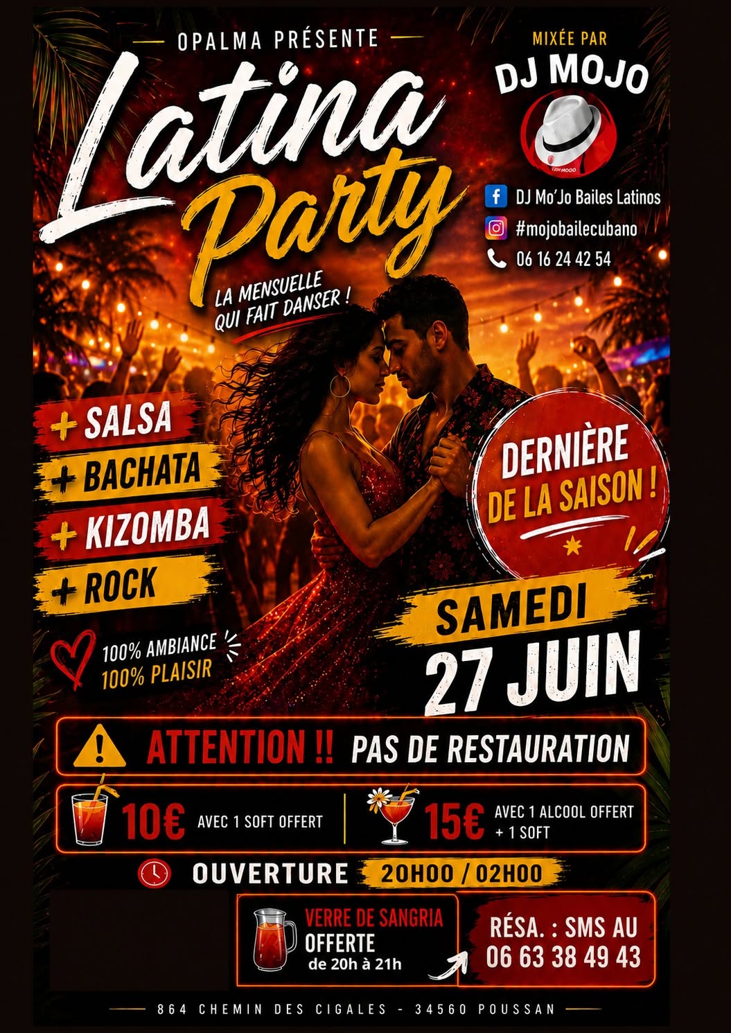 LATINA PARTY - la dernière de la saison SBKR OPALMA POUSSAN