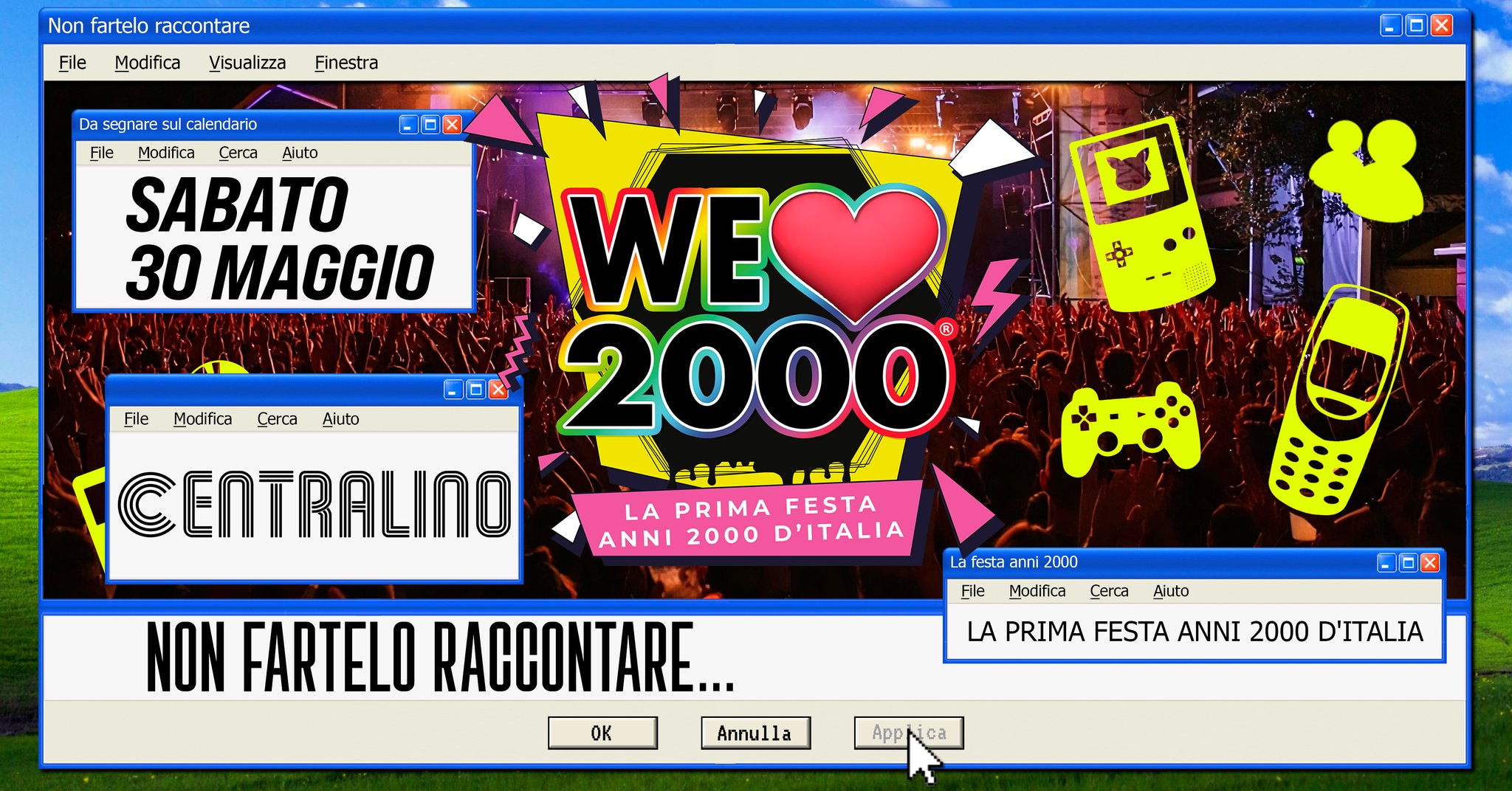 WE LOVE 2000 Torino - Sabato 30 Maggio al CENTRALINO - La prima e più grande festa Anni 2000!