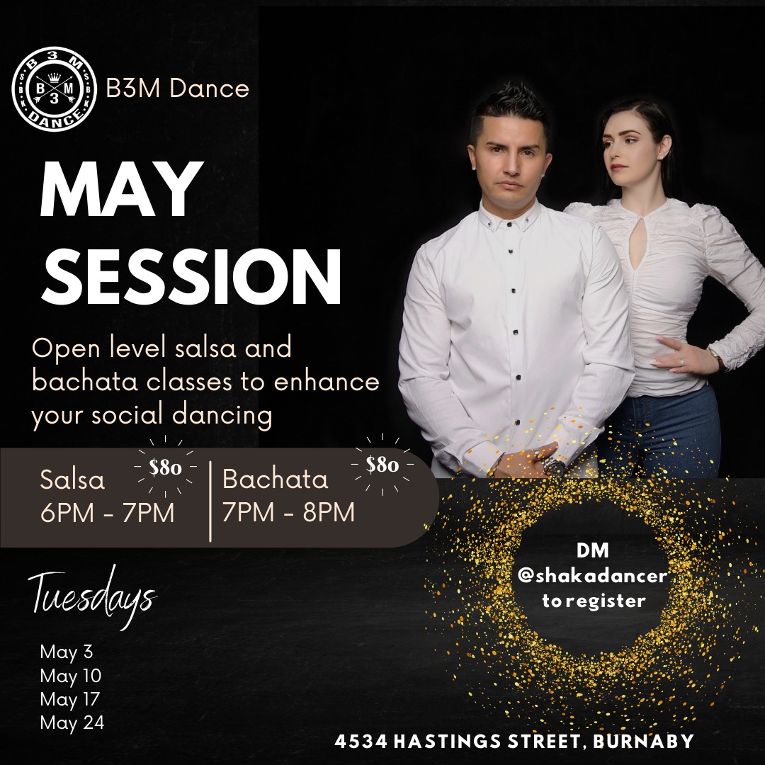 May Classes - Salsa and Bachata for Social Dancing