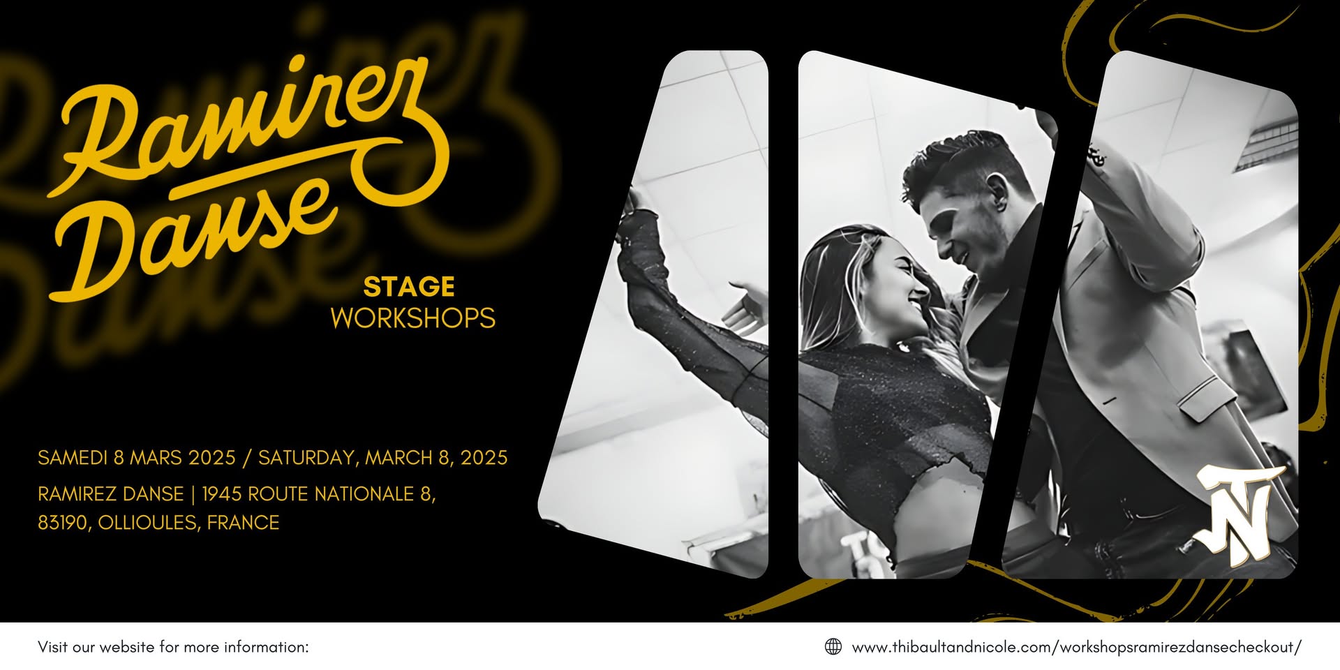 Workshops avec Thibault and Nicole - Ramirez Danse 2025