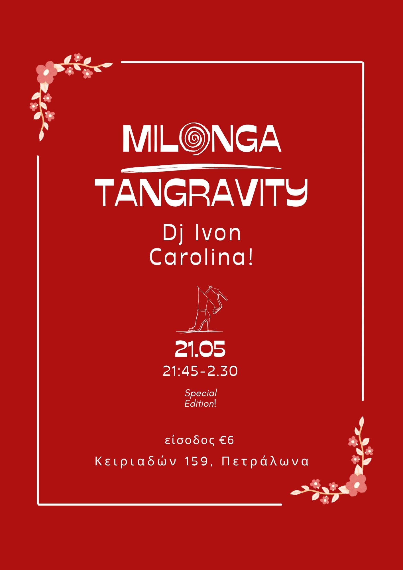Special Milonga Tangravity! ~ Dj Ivon Carolina!!!