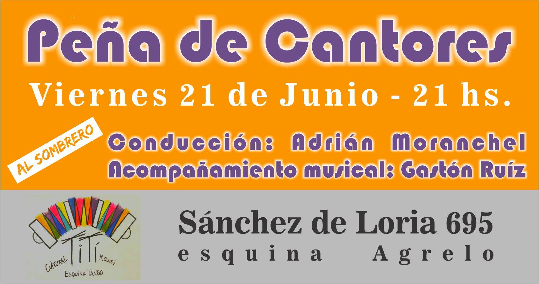 Peña de cantores y recalada