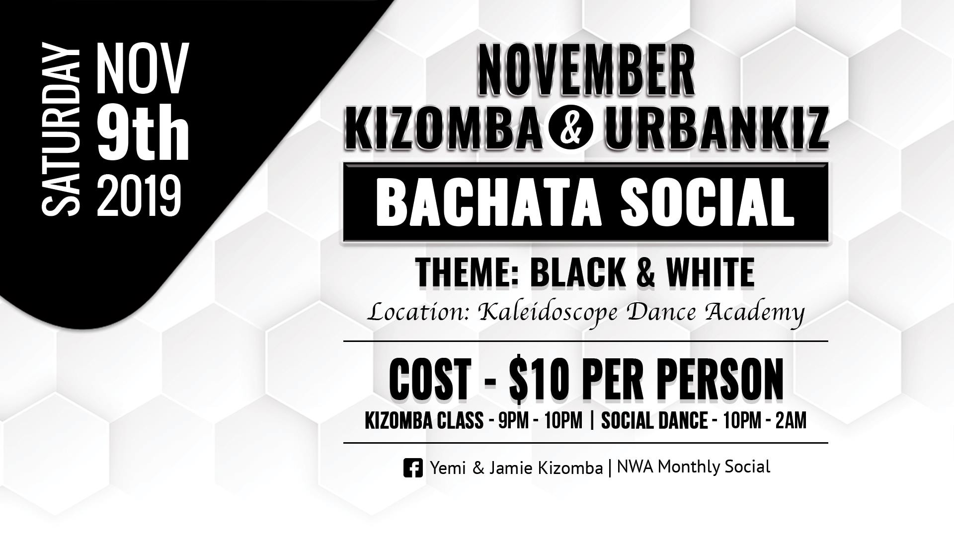 November Kizomba Urbankiz & Bachata Social