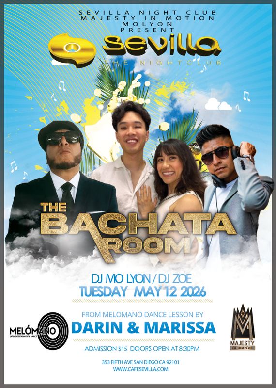 Bachata Room Tuesdays - Latin Dance at Sevilla San Diego