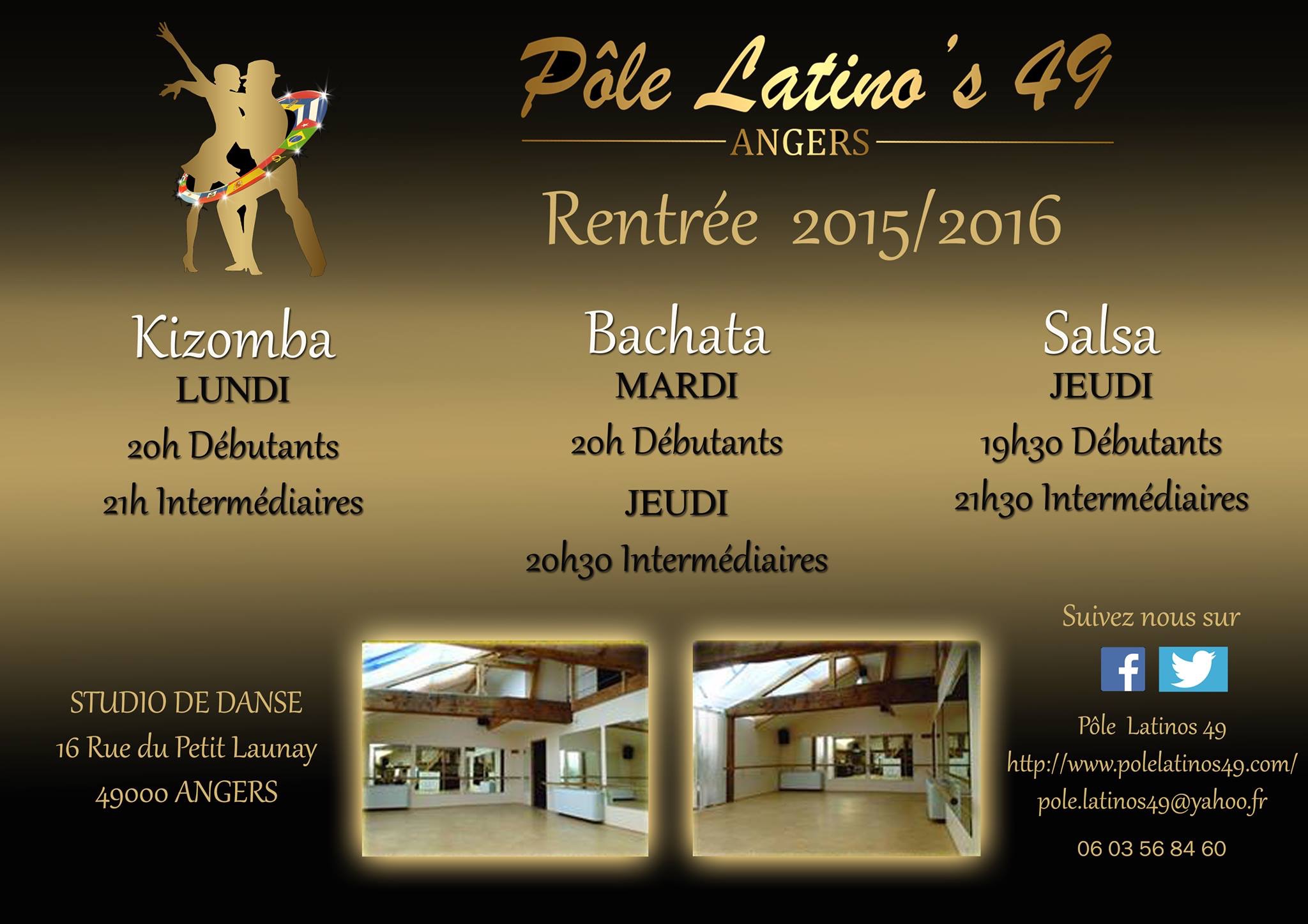 Cours de danses Latines et Afro-Latines