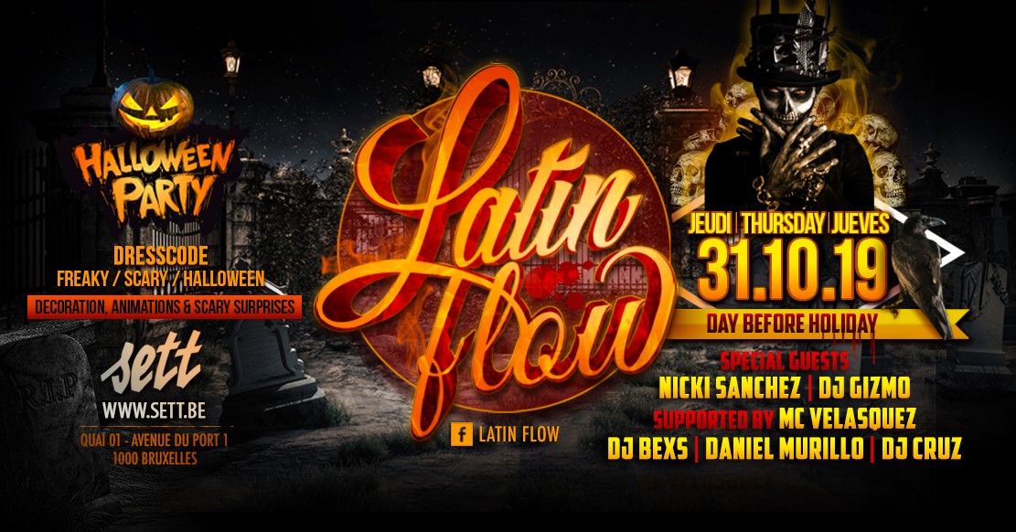 LATIN FLOW Halloween x SETT CLUB x Thursday 31.10.2019