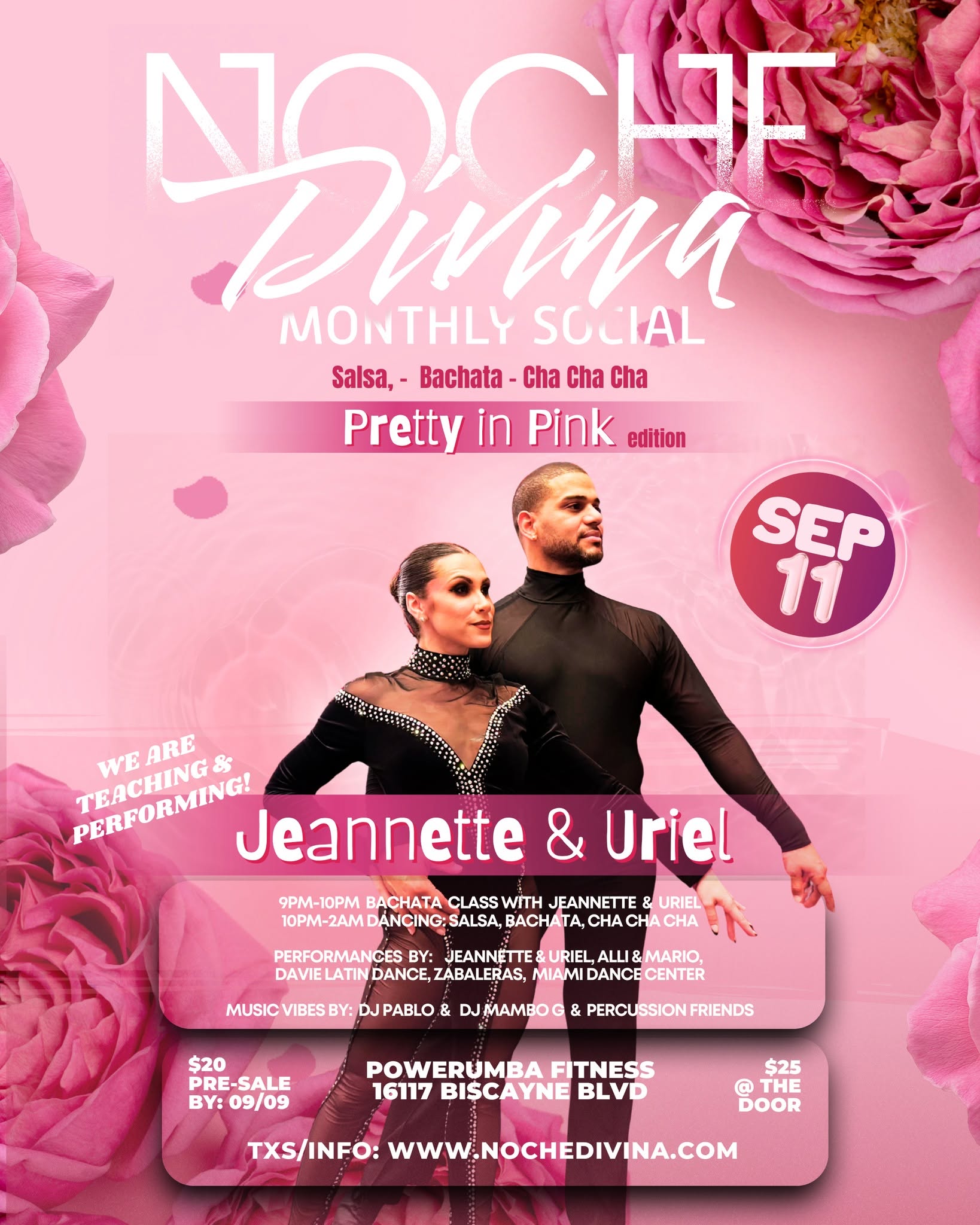 Noche Divina Salsa Bachata Social - Rosa & friends -Bday Bash!