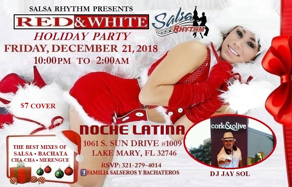 Salsa Rhythm's Red & White Noche Latina