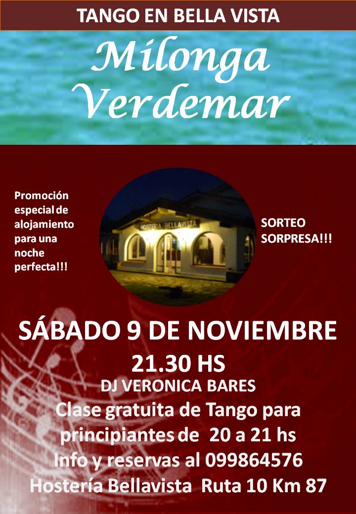 Milonga Verdemar Sábado 9 de Noviembre