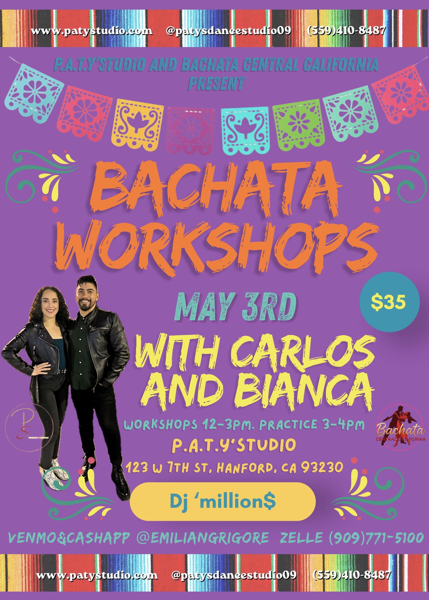 Bachata Workshop with Carlos and Bianca