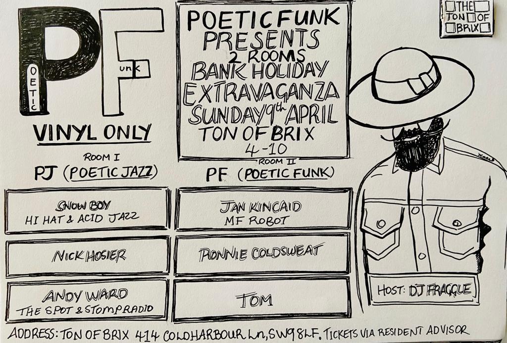 Poetic Funk Bank Holiday 2 room Extravaganza