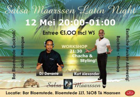 Salsa Maarssen Latin Night met DJ Devante & WS Chacha & Styling!